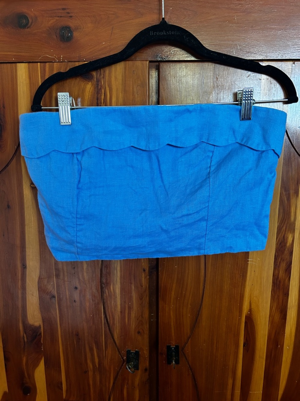 Abercrombie & Fitch Cornflower Blue Smocked Tube Top